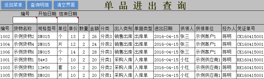 通用Excel库存管理系统 最好用的Excel出入库管理表格